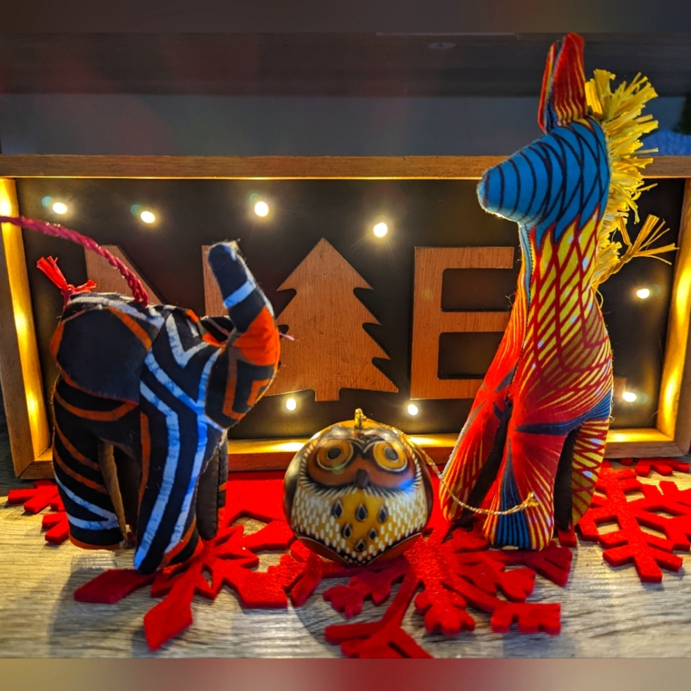 60% off Holiday Set of 3 Silaiwali ornaments
